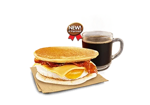 Bacon, Egg, & Cheese Pancake Sandwich