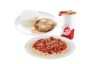 Jolly Spaghetti w/ Burger Steak